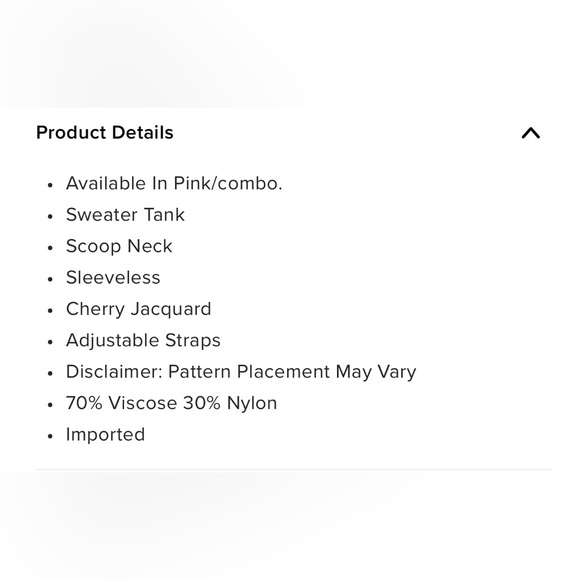 NWT FASHION NOVA Maraschino Cherry Sweater Tank - Picture 5 of 5